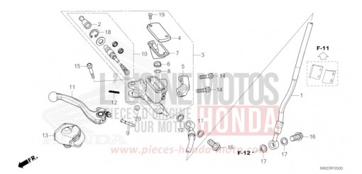 MAITRE-CYLINDRE DE FREIN AVANT CYLINDRE CRF450RR de 2024